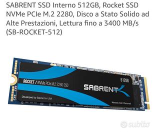 hard disk M2 Sabrent 512 mb