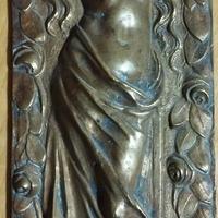 Bassorilievo in Ottone Art Noveau fine 1800