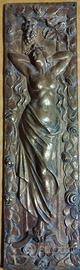 Bassorilievo in Ottone Art Noveau fine 1800