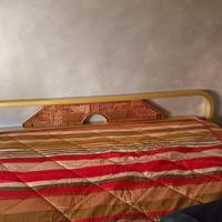 Letto matrimoniale ottone + comodini marmo o legno