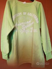 Felpa American System Vintage Donna Verde