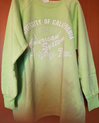 Felpa American System Vintage Donna Verde