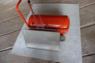 barbecue con doppia rete +teglia inox