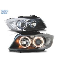 FARI BMW E90 E91 05-08 ANGEL EYES HALOGENO FONDO N