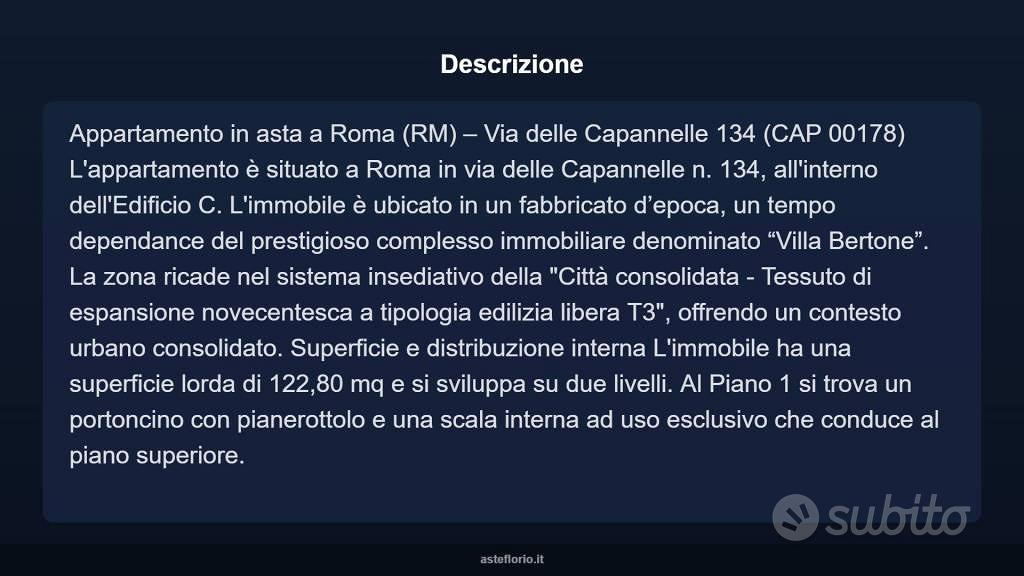 Appartamento – Roma, Capannelle, Municipio Roma VII - Vista 5