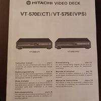 Manuale videoregistratori Hitachi