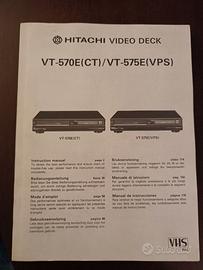 Manuale videoregistratori Hitachi