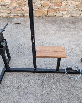 Lat Machine+Pulley artigianali+panca+romana+dischi