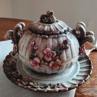 zuppiera in porcellana Capodimonte autentica