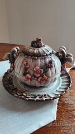 zuppiera in porcellana Capodimonte autentica