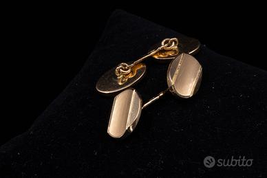 Gemelli Uomo Oro Giallo 18K (750) Vintage Anni '50