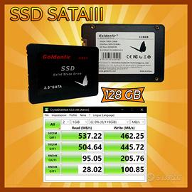 SSD Sata3 III interno Hard Disk Portatile 128 GB