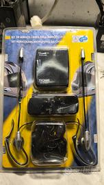 set auricolare e microfono nuovi