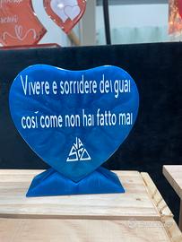 Cuoricino in resina Vasco Rossi