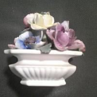 Finto mini vaso di fiori in ceramica