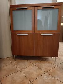 Madia in ciliegio largh.90 alt.95+15pied.e 36 prof