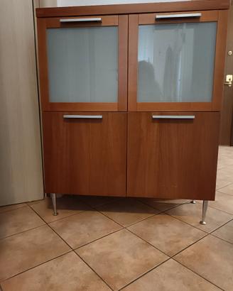 Madia in ciliegio largh.90 alt.95+15pied.e 36 prof