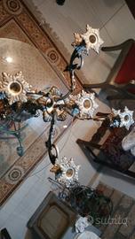 candelabro bagnato in argento