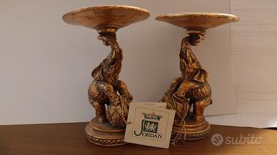 Portacandele Jordan a forma di elefante.