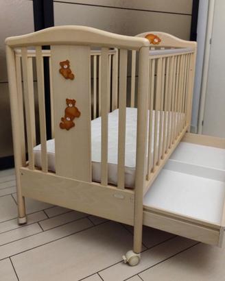 Lettino per neonato, con materasso e zanzariera