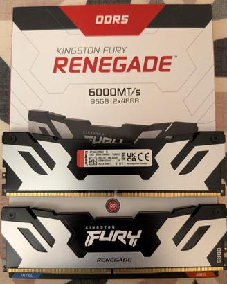 DDR5 Kingston FURY Renegade 96GB (2X48) 6000 CL32