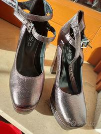 Decolté Estradà con 2 cinturini alla caviglia tg 3