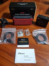 Speaker Portatile Waterproof Torcia Led Bici IP66 