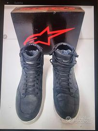 Scarpe moto Alpinestar J-6 waterproof nero bianco