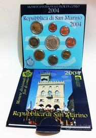 Serie EURO di San Marino 2004 con Moneta Argento