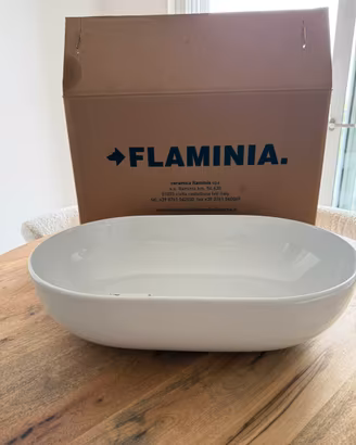 Lavabo flaminia da appoggio ovale
