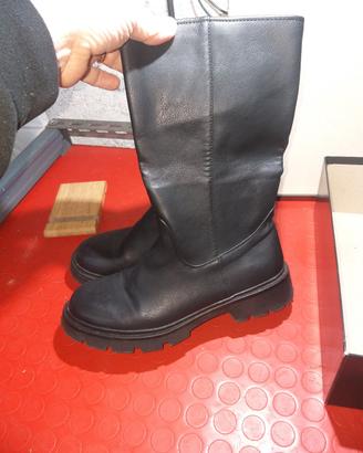 stivaletti  donna neri in ecopelle Tg 39 