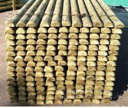 Mezzi pali legno pino torniti da cm 200 a 400