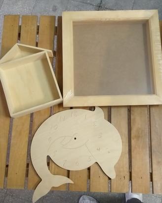 basi in legno decorazione casa.