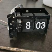 Flip Clock orologio a palette anni 70 Sanyo, Copal