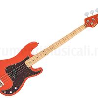VINTAGE V4 Reissued Bass Firenza Red