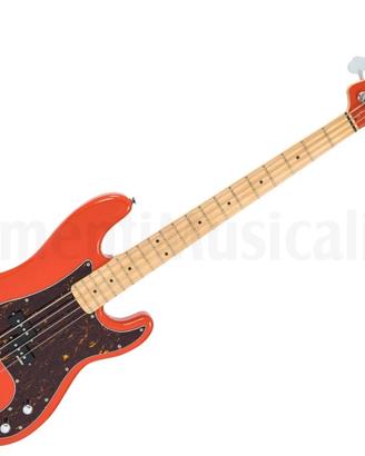 VINTAGE V4 Reissued Bass Firenza Red