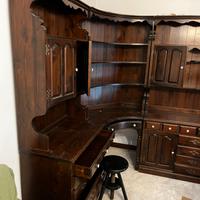 grande mobile angolare in legno massello