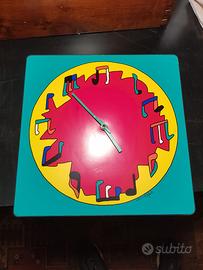 Ugo Nespolo pop art orologio da muro