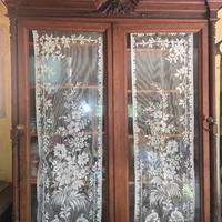 Vetrina antica in legno massello fine ’800