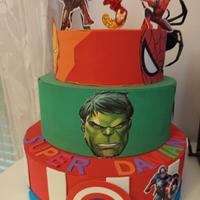 torta compleanno Avengers 