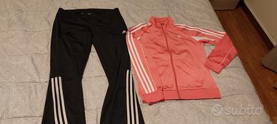 Completo Pantaloni e Felpa Adidas