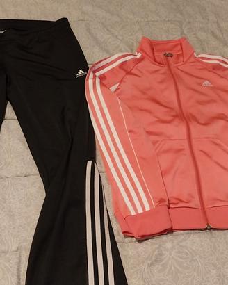 Completo Pantaloni e Felpa Adidas