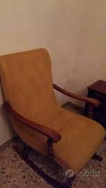 Poltrona a dondolo vintage