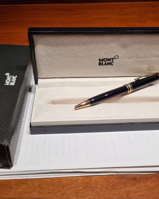 Penna nera Montblanc con scatola e controscatola
