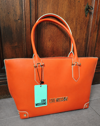 Love Moschino shopper grande arancio – nuova