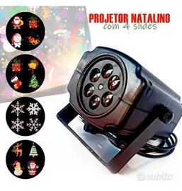 Proiettore Natale Led con 4 schede di immagini