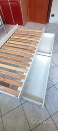 letto inferiore Ikea Slakt 90x200 doghe e materass