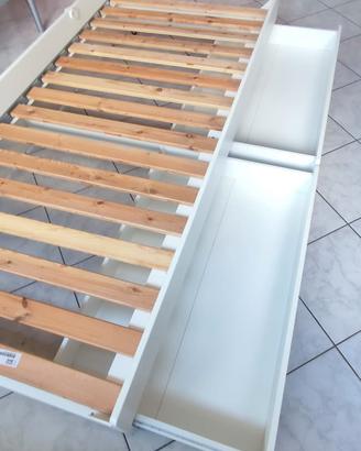 letto inferiore Ikea Slakt 90x200 doghe e materass