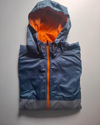 felpa h&m sport uomo blu grigia giacca tecnica