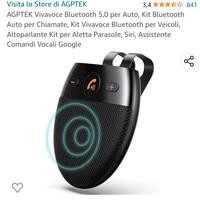 Vivavoce Bluetooth 5,0 per Auto